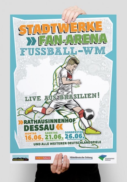 Die Stadtwerke-Fanarena zur WM 2014